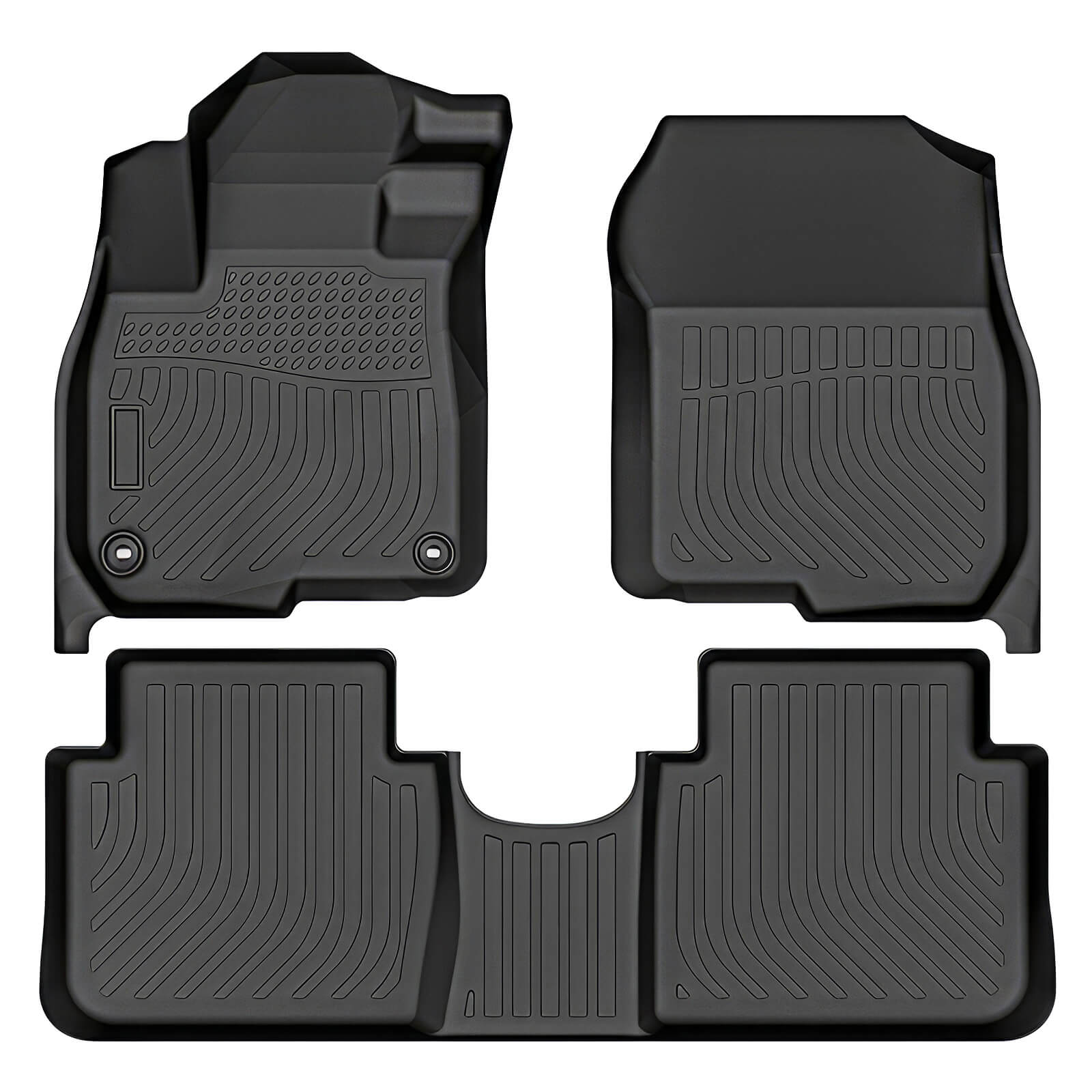 For Honda CR-V G5 2017-2022 Floor Mats, 1st & 2nd Row Liner Set Custom Fit, Custom Fit TPE All Weather Car Liners