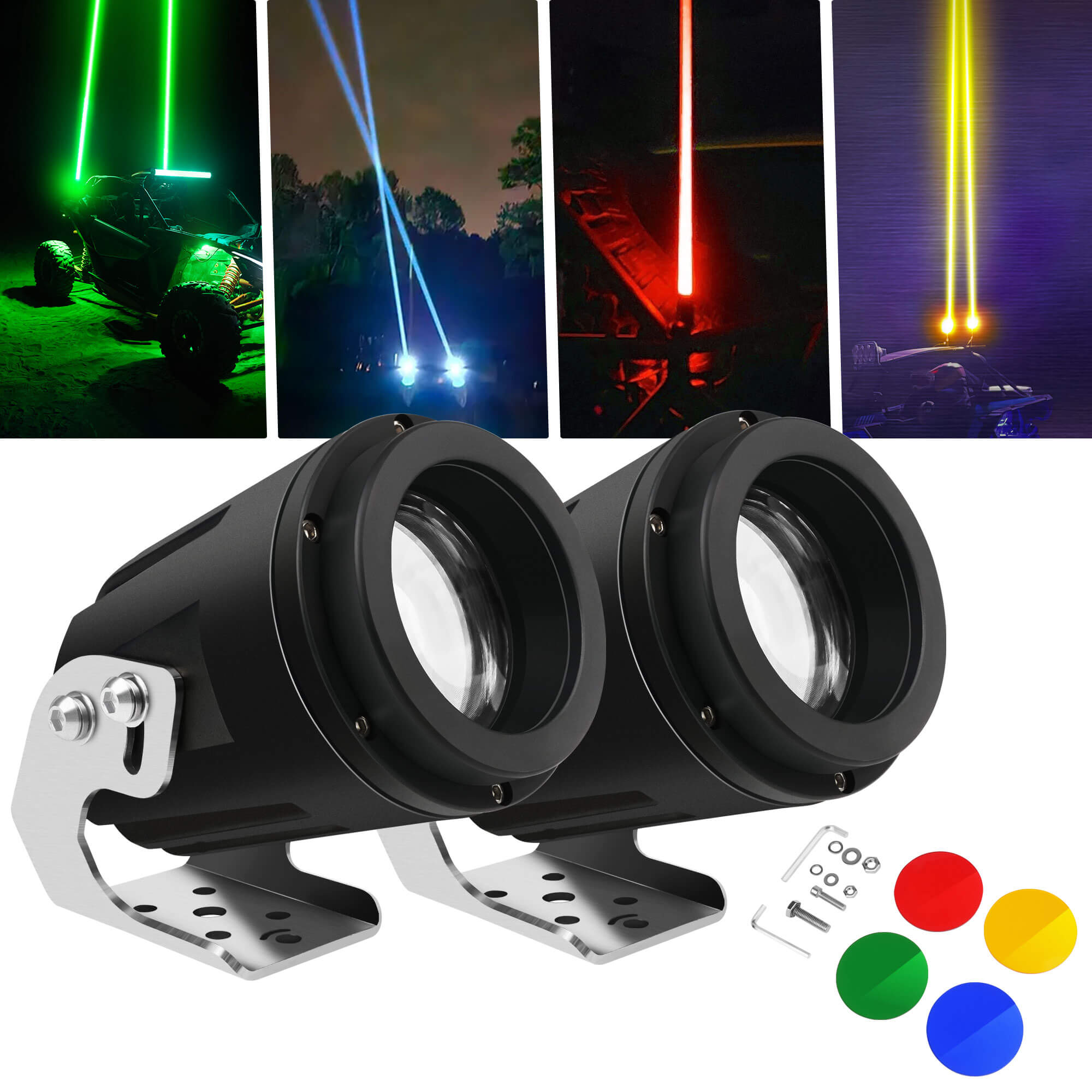 Laser Whip Lights, Whipless Antenna Laser Whip Light Spot Pods