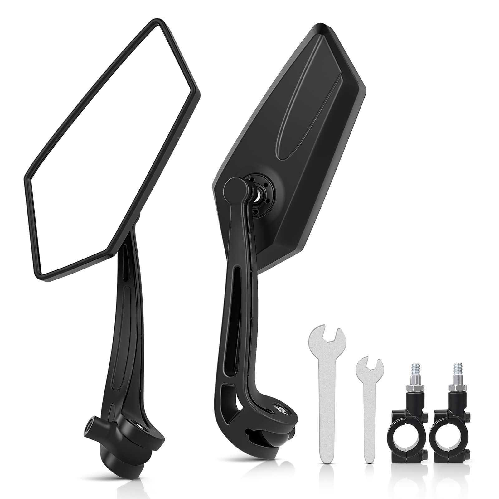 Bike Handlebar Mirror for 22mm-25mm Handlebars, 360 Degree Adjustable Rotatable Wide Angle Bicycle Mirrors