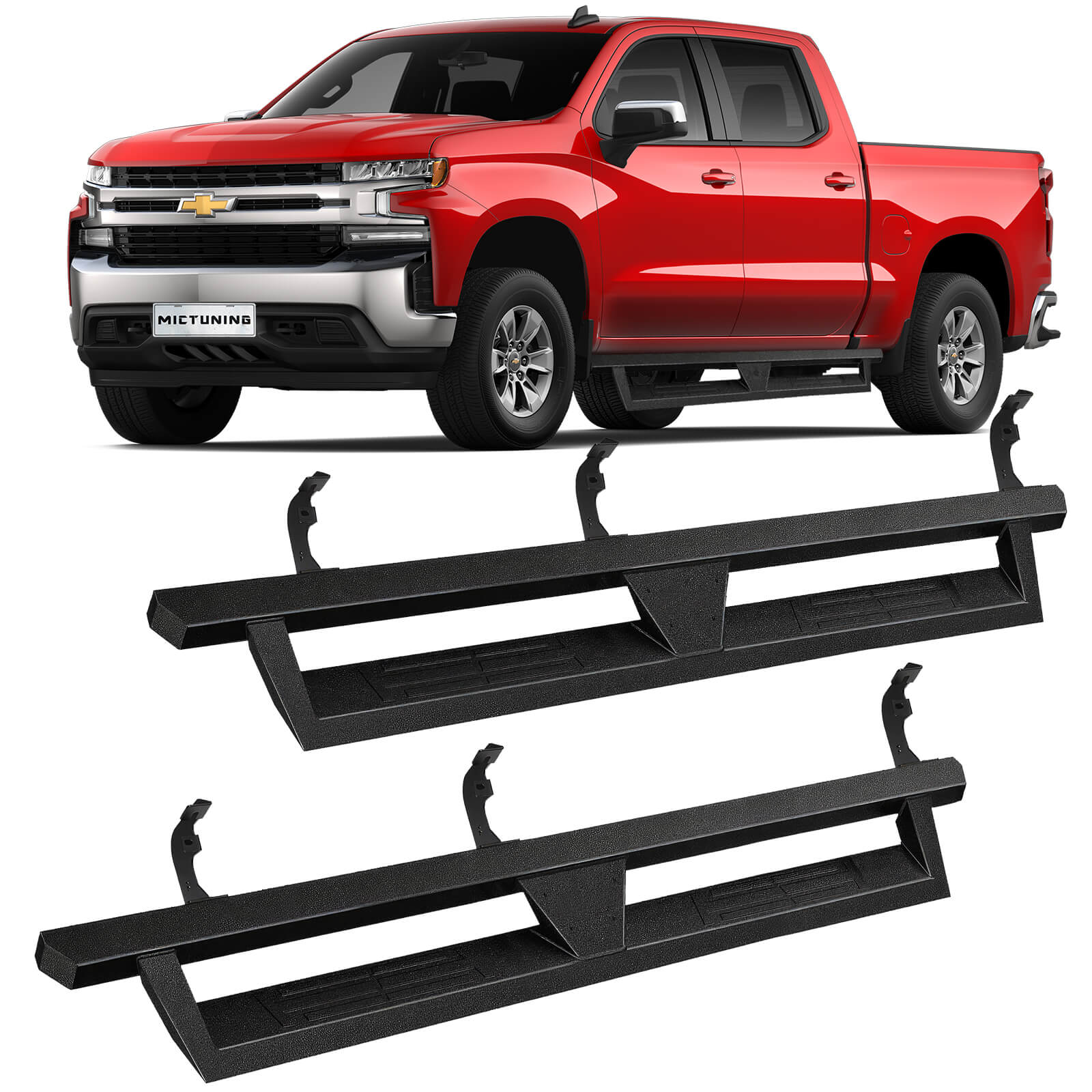 2015-2022 Chevy Colorado/GMC Canyon Crew Cab Side Running Boards, Heavy-Duty Side Steps