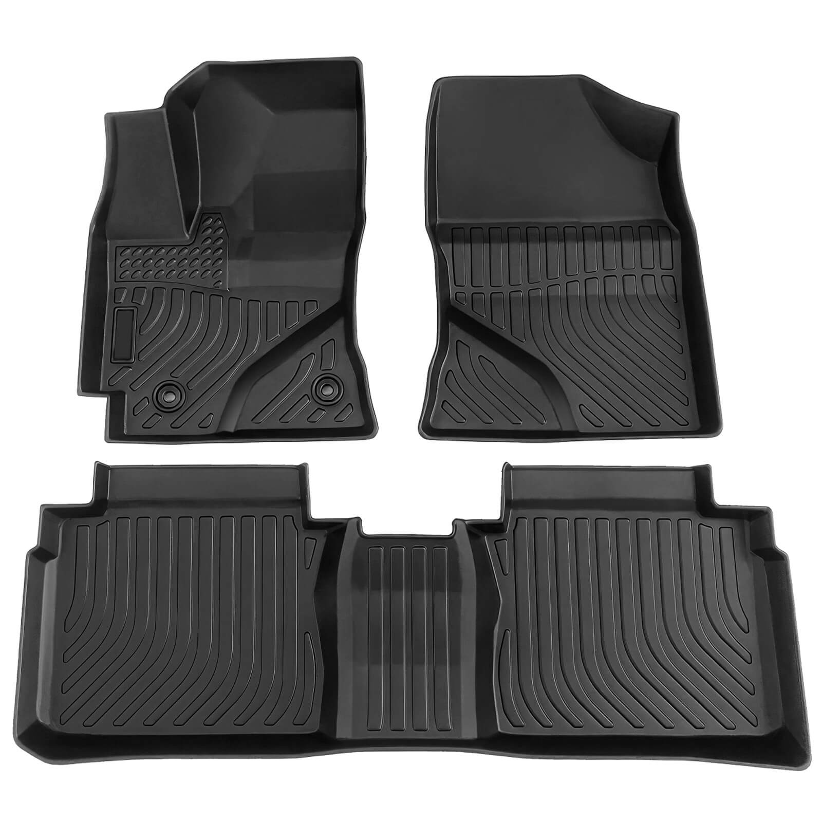 For Toyota Corolla 2014-2019 with AT Floor Mats, 1st & 2nd Row Liner Set, Custom Fit TPE All Weather Car Liners