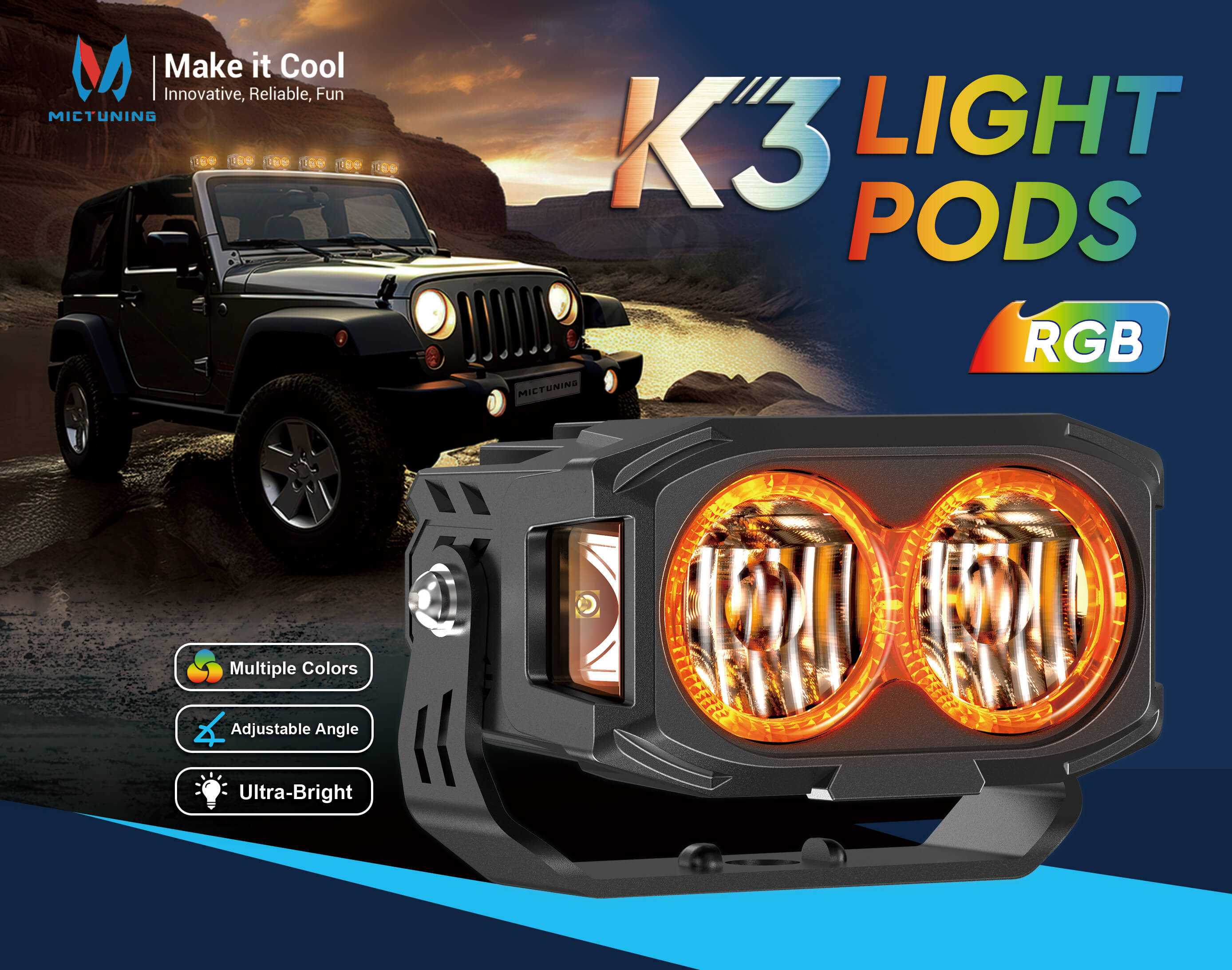 MICTUNING K3 Light Pods