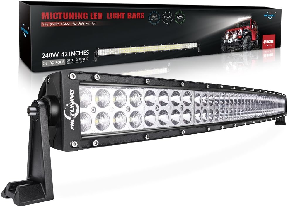 Curved LED Work Light Bar Combo Off Road Driving Fog Light （22,32,42,50 inch）