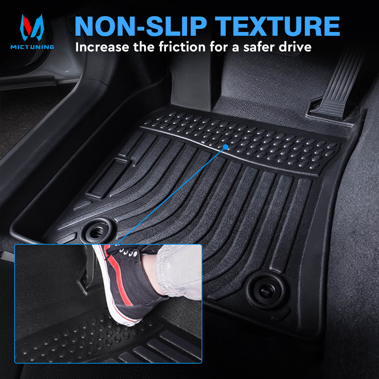 For Jeep Wrangler 4XE Hybrid 2021-2023 Floor Mats, 1st & 2nd Row Liner Set, Custom Fit TPE All Weather Car Liners