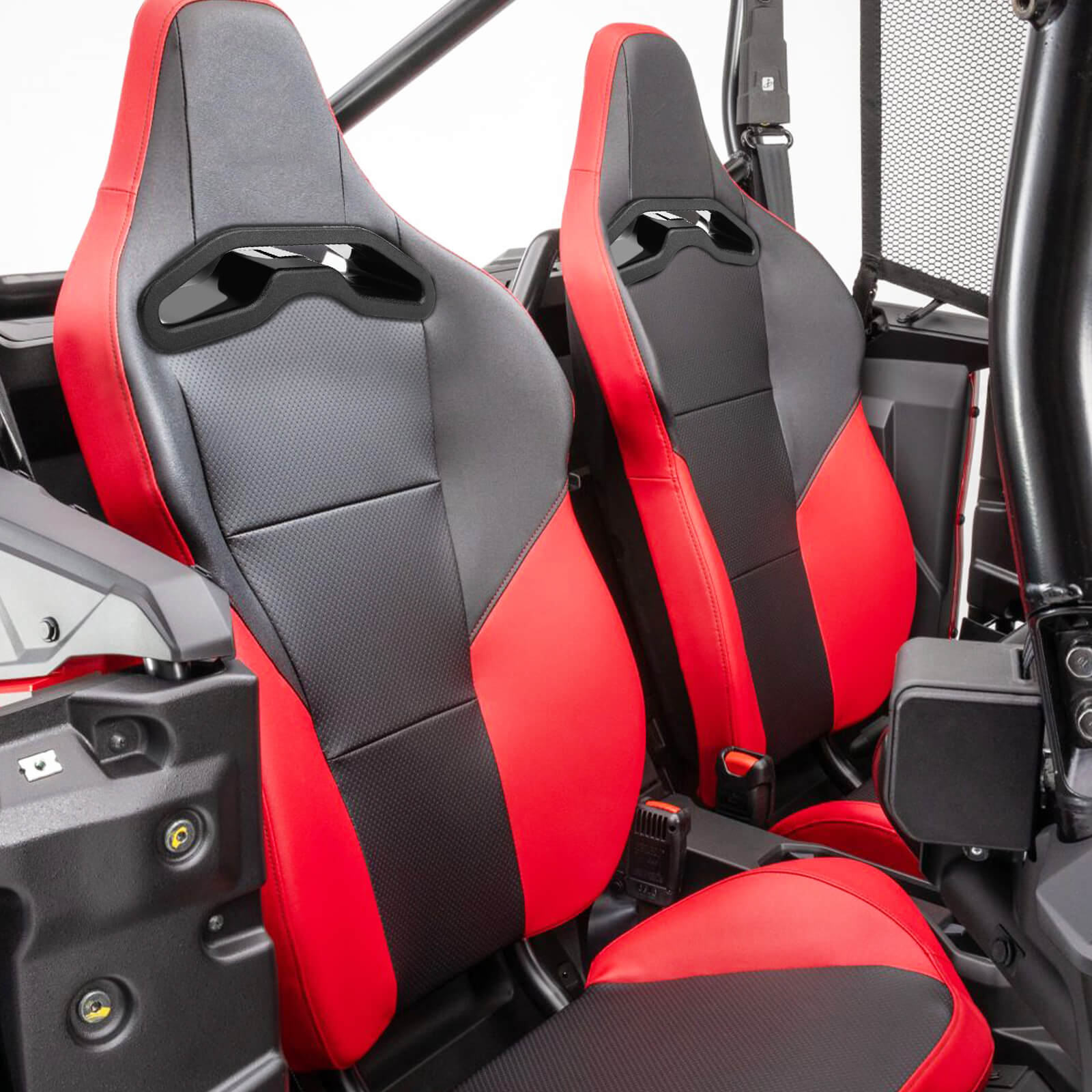 UTV Pass Through Bezel 2 Packs, Harness Pass-Through Seat Bezel Insert for OEM Bucket Seat