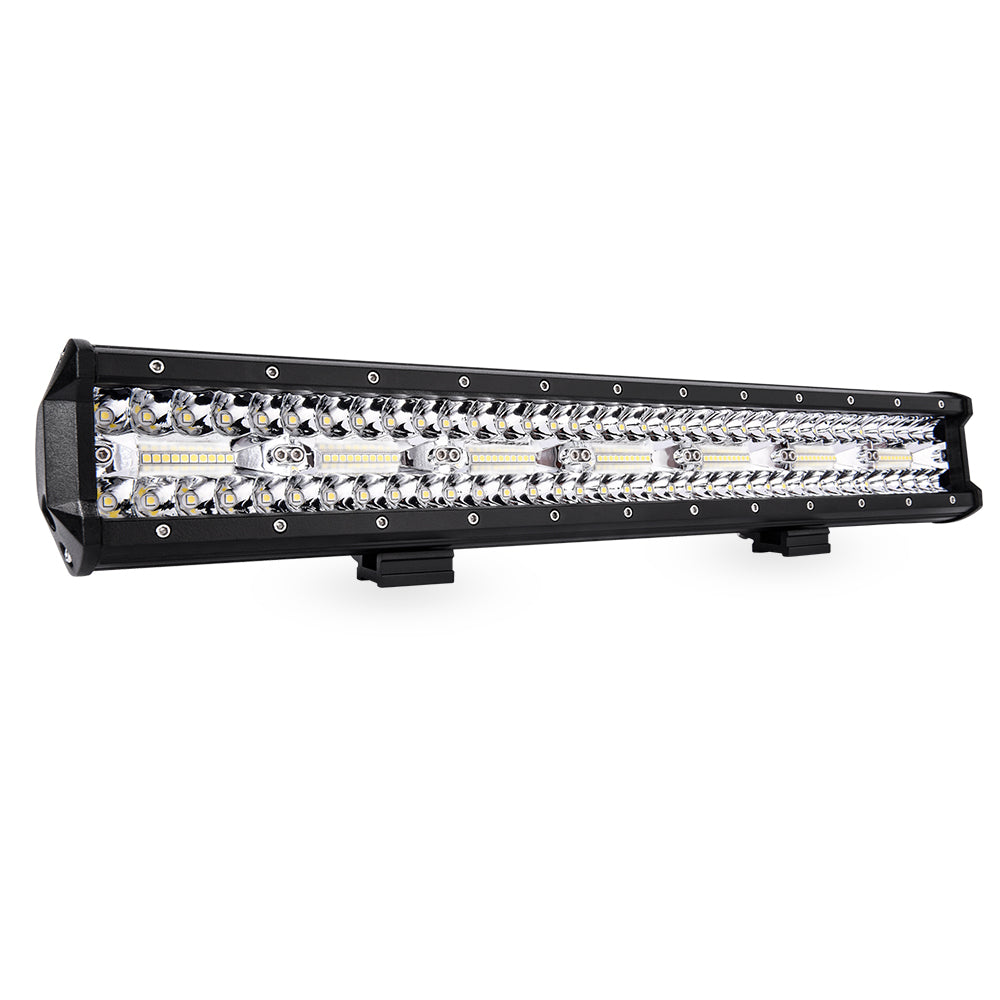 20" Triple Row LED Work Light Bar Spot Flood 21,000 Lumens Weatherproof for Off Road Driving Light Fog Roof Bumper Lamp - 2 Years Warranty