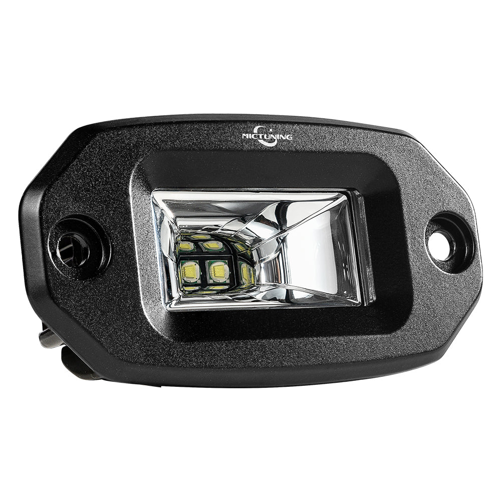 2x 20W Flush Mount LED Pods, Flood  LED Work Light Bar, Offroad Backup Driving Fog Lamp