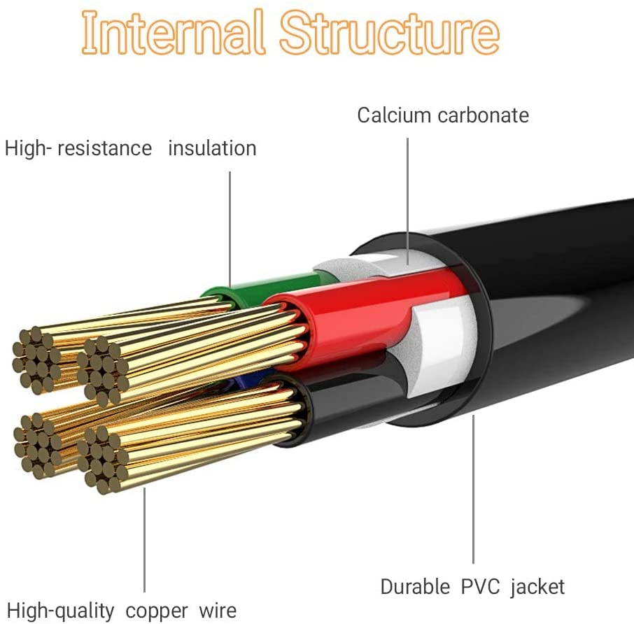 20ft Heavy Duty Generator Cord L14-30 30A 10AWG Gauge Generator Extension Power Cord