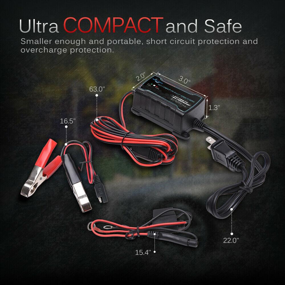 12V Automatic Battery Trickle Charger Maintainer for Car Truck Motor