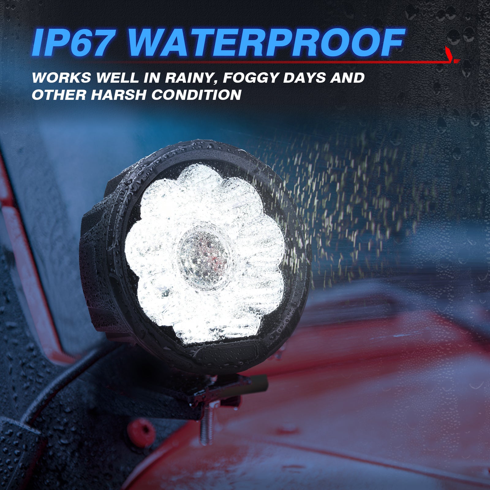 LED Pods Light, 5 Inch 40W LED Work Light Off Road Driving Lights IP67 Waterproof