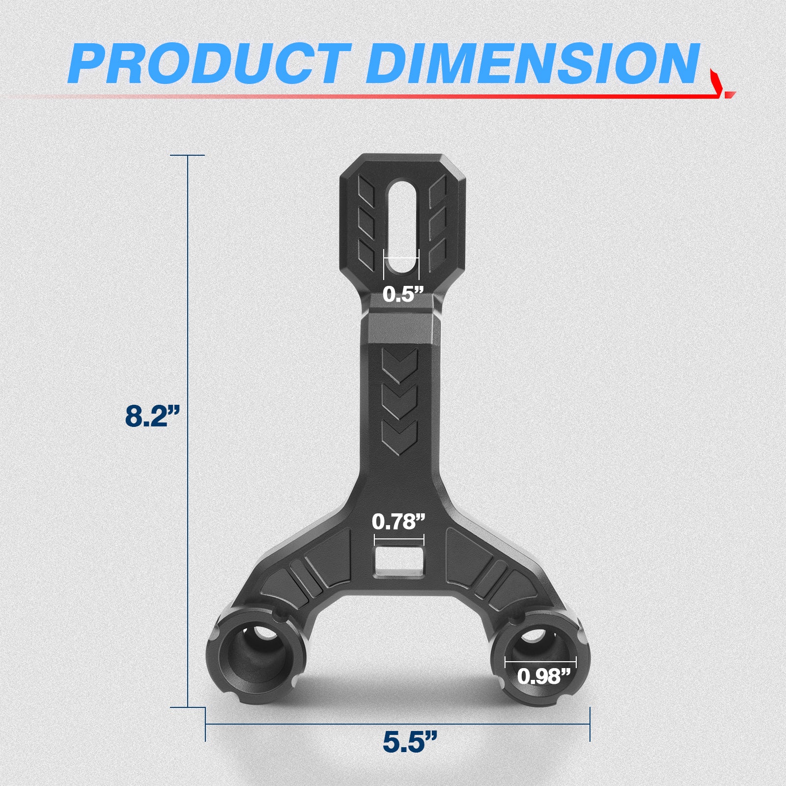 Dual A-Pillar Light Brackets, Lower Windshield Hinge Mounting Brackets for Offroad Light LED Pods Work Lights