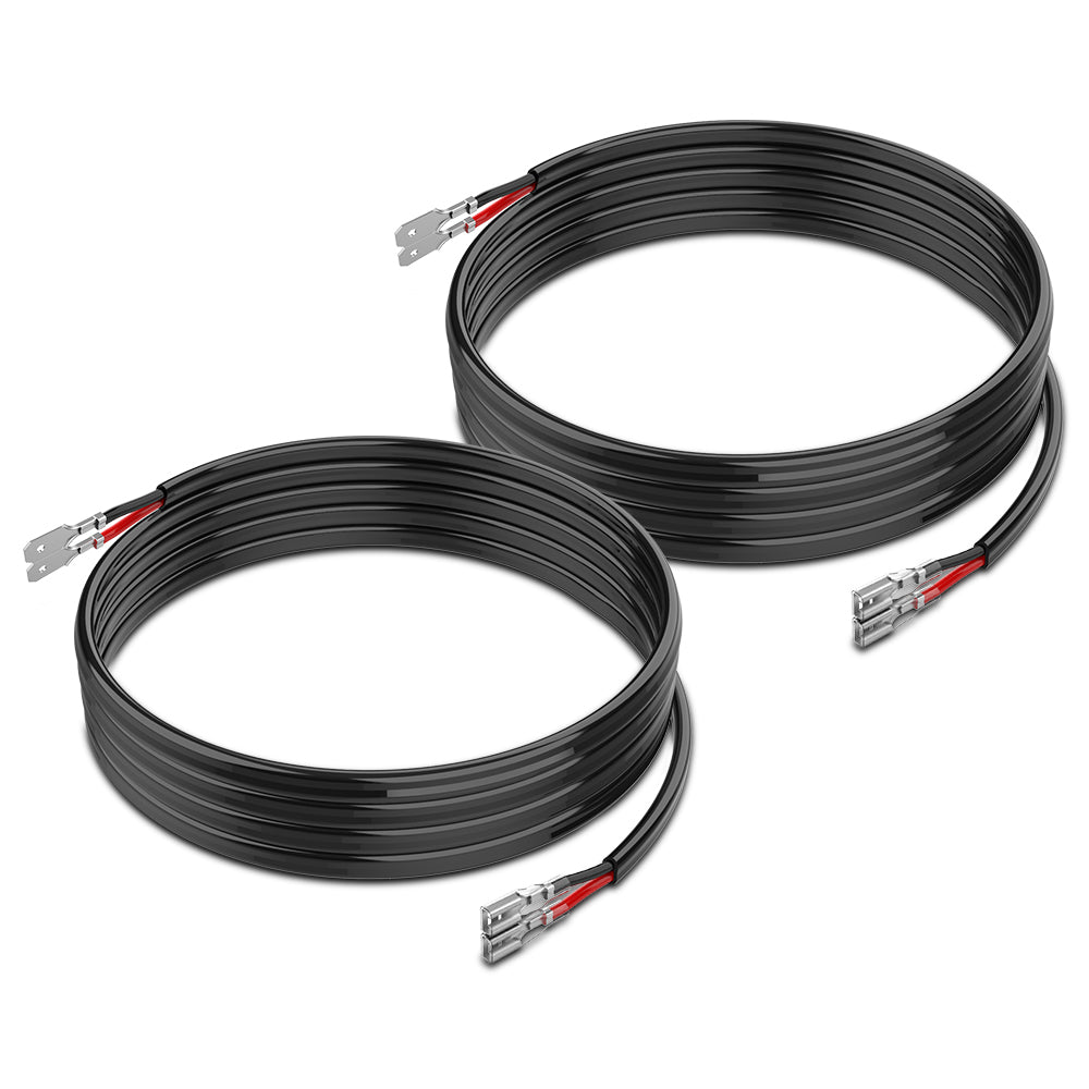 6.6ft 16AWG Extension Cables 16 Guage Wires for Off Road LED Work Light Bar Wiring Harness 2 Pack