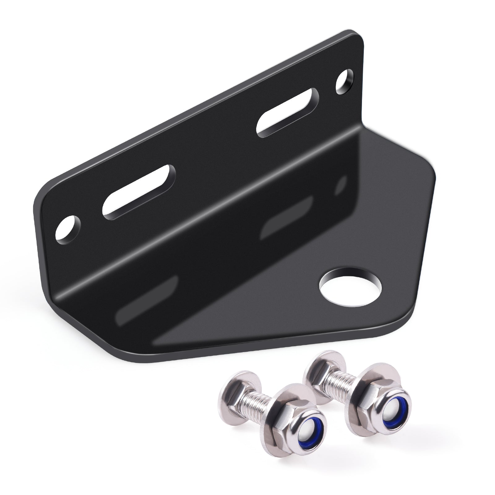 MICTUNING Zero Turn Mower Trailer Hitch - 5" Outside Hole Centers, Heavy Duty Steel, 3/4” Hitch Pin Hole (Black)