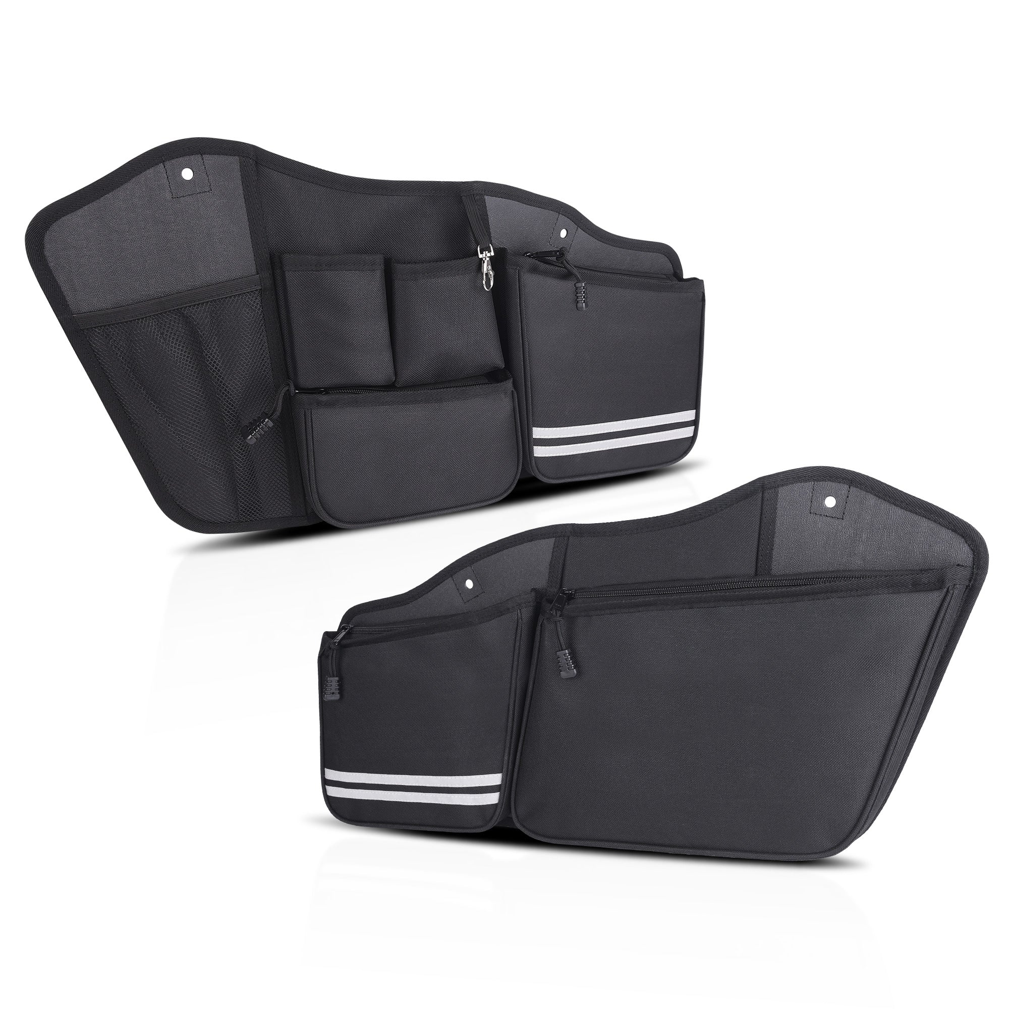 Saddle Bags Organizers Saddlebag Side Storage Bag for 2014-2020 Street Glide Road King Road Glide Electra Glide, 2 pack