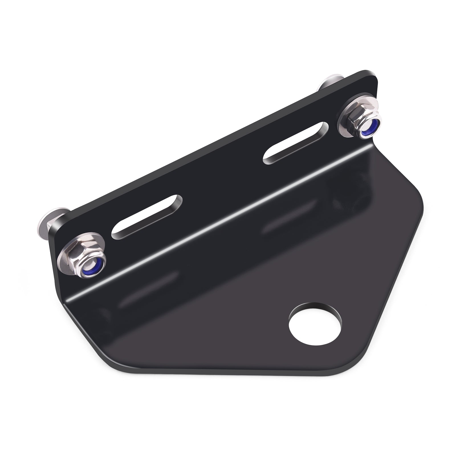 MICTUNING Zero Turn Mower Trailer Hitch - 5" Outside Hole Centers, Heavy Duty Steel, 3/4” Hitch Pin Hole (Black)