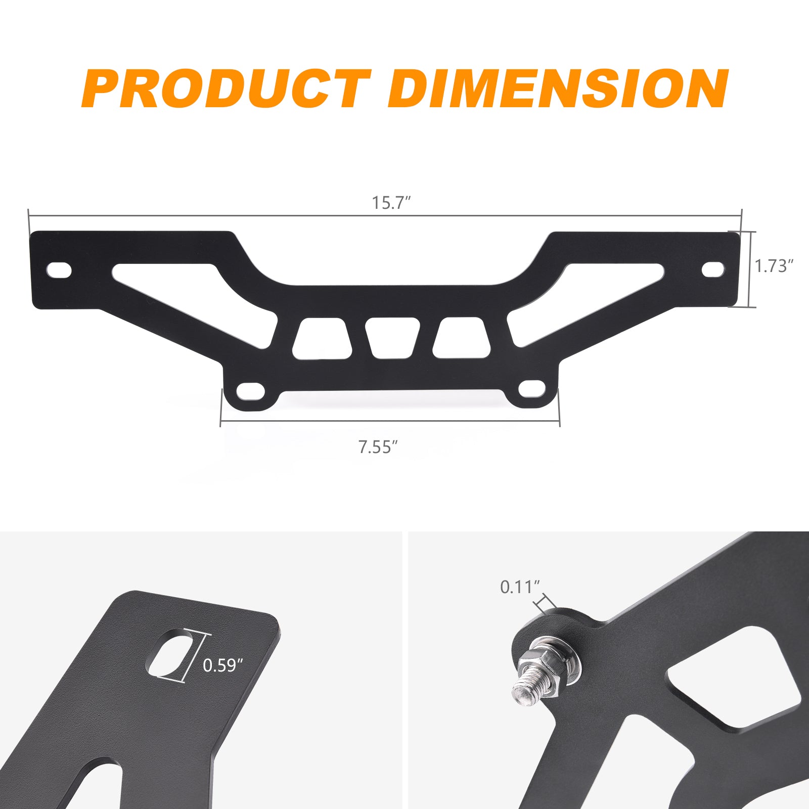 Shock Tower Light Bar Bracket Mount Kit, 10''-14'' Front Light Bar Mounts Compatible with Cam Am Maverick X3 X RS Turbo R, 2017-2022