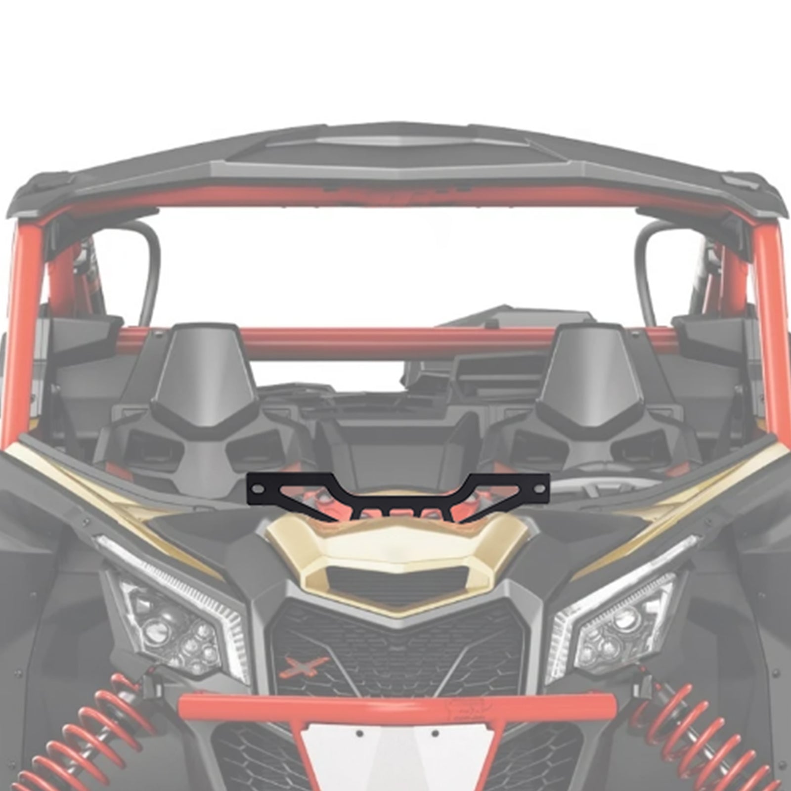 Shock Tower Light Bar Bracket Mount Kit, 10''-14'' Front Light Bar Mounts Compatible with Cam Am Maverick X3 X RS Turbo R, 2017-2022